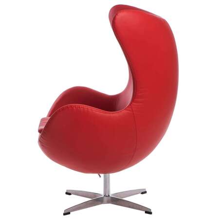 Armchair Egg red leather 65 Premium
