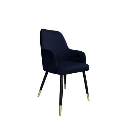 Black upholstered PEGAZ chair material MG-19 with golden leg