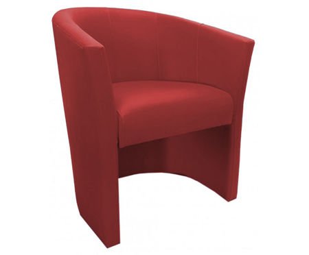 Brick red CAMPARI armchair