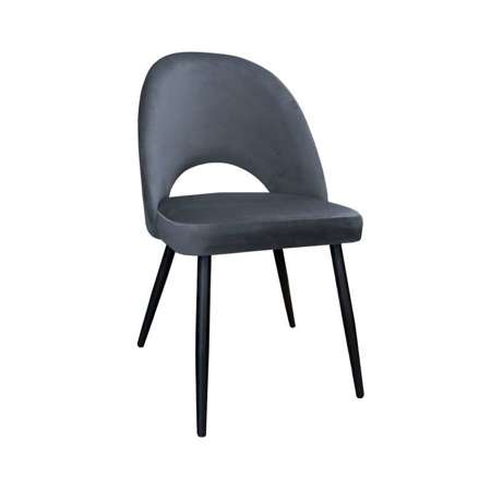 Dark gray upholstered LUNA chair material BL-14