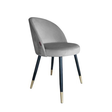 Gray upholstered CENTAUR chair material MG-17 with golden leg