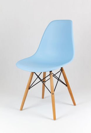 SK Design KR012 Light Blue Chair Beech