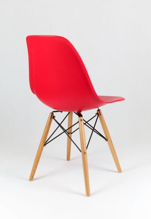 SK Design KR012 Red Chair Beech