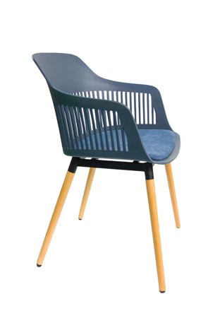 SK Design KR064 DARK BLUE CHAIR + CUSHION SEAT