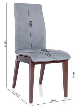 Tapicerowane krzesło BELISSA - różne kolory
