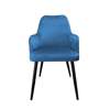 Blue upholstered PEGAZ chair material MG-33