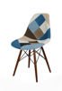 SK DESIGN KR012 TAPICERATED CHAIR PATCHWORK 6 WENGE
