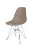 SK Design KR012 Mild Grey Chair Chrome