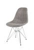 SK Design KR012 Upholstered Chair Lawa05, Chrome legs