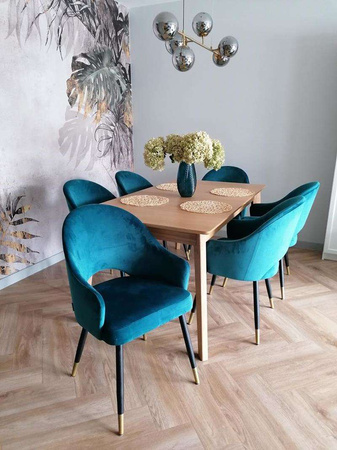 Olive upholstered chair armchair DIUNA material BL-75