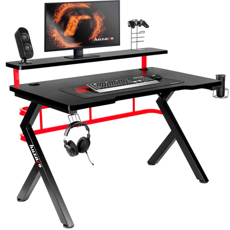 Biurko Gamingowe Huzaro HERO 5.0 RED