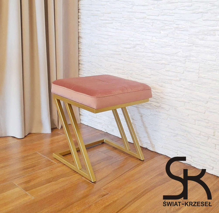 Szara pufa tapicerowana LOFT Z materiał BL06