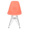 Krzesło P016 PP dark peach, chromowane nogi