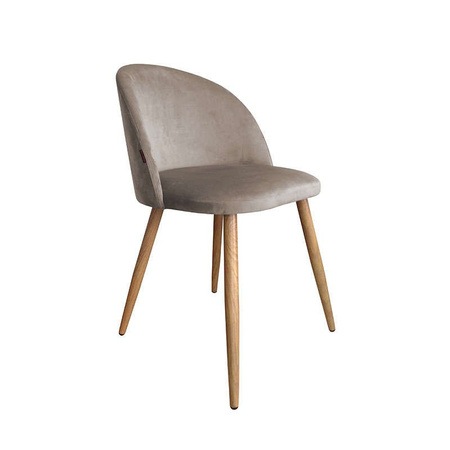  Chair KALIPSO gray-brown MG-09 material with oak leg