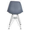 Krzesło P016 PP dark grey, chromowane nogi