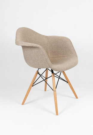 SK DESIGN KR012F UPHOLSTERED ARMCHAIR MUNA03 BEECH