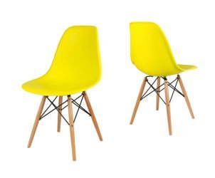SK Design KR012 Żółte Krzesło, Nogi buk