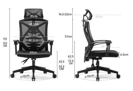 Fotel biurowy ergonomiczny Washington