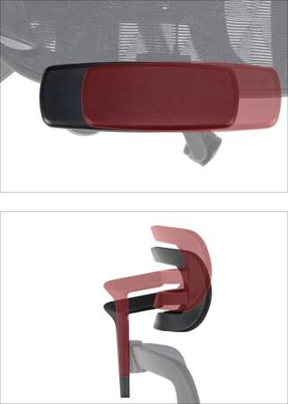 Fotel biurowy obrotowy ergonomiczny NUBES siatka/nylon
