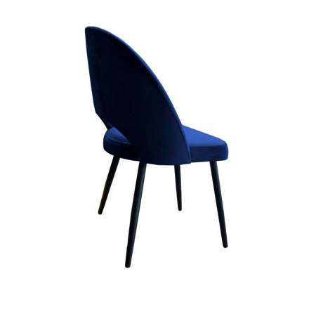 Granatowe tapicerowane krzesło LUNA materiał MG-16