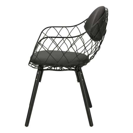 Krzesło Jahi czarnePU/czarne/czarne
