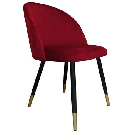 Krzesło KALIPSO czerwone materiał MG-31 noga czarno-złota