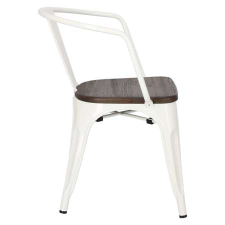 Krzesło Paris Arms Wood białe sosna szcz otkowana
