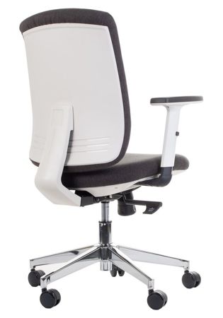 Krzesło fotel obrotowy Milos - Grafitowy/Biały