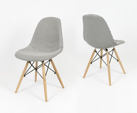 SK Design KR012 Tapicerowane Krzesło Pepitka Buk