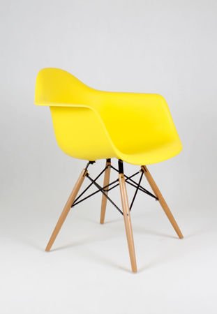 SK Design KR012F Żółty Fotel Buk