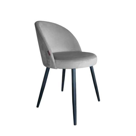 Szare tapicerowane krzesło CENTAUR materiał MG-17