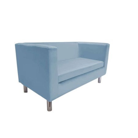 Szaroniebieska tapicerowana sofa BACARDI BL06