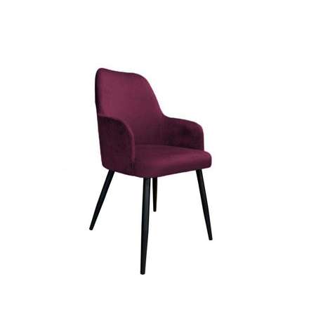 Tapicerowane krzesło PEGAZ w kolorze burgundowym materiał MG-02