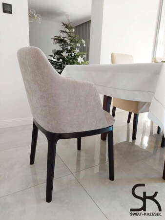Tapicerowane krzesło RAFAEL z podłokietnikiem - różne kolory